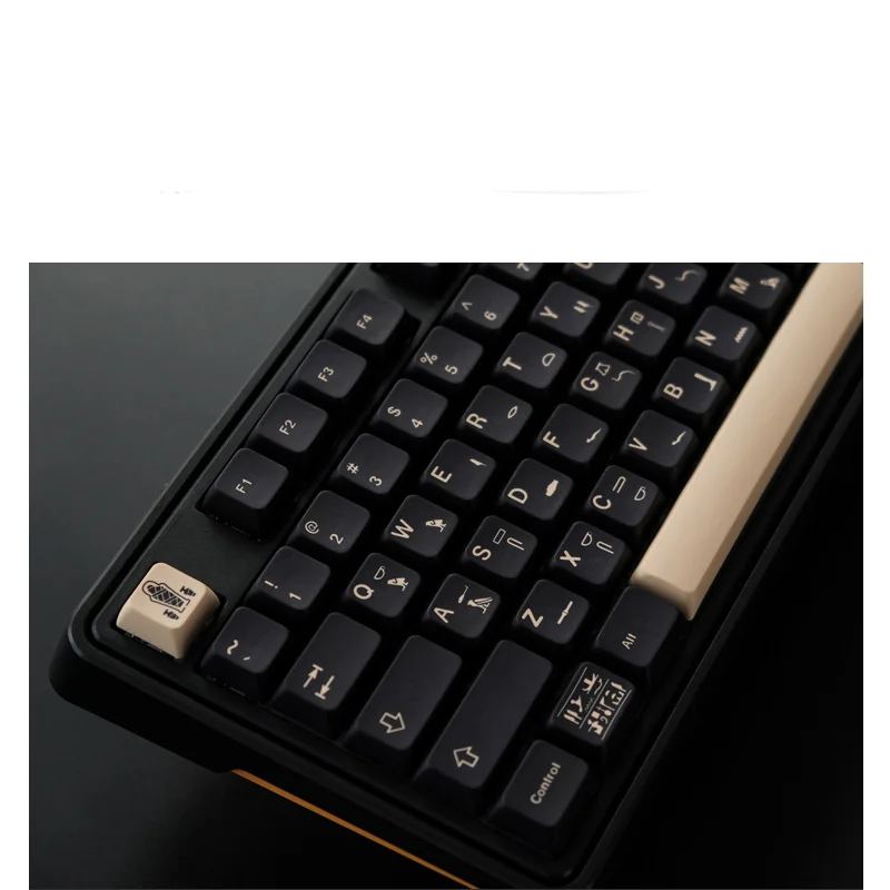 140 Keys GMK Pharaoh Theme Keycaps Black yellow PBT Five Sides Sublimation Keycap XDA Profile For MX Switch Mechanical Keyboard