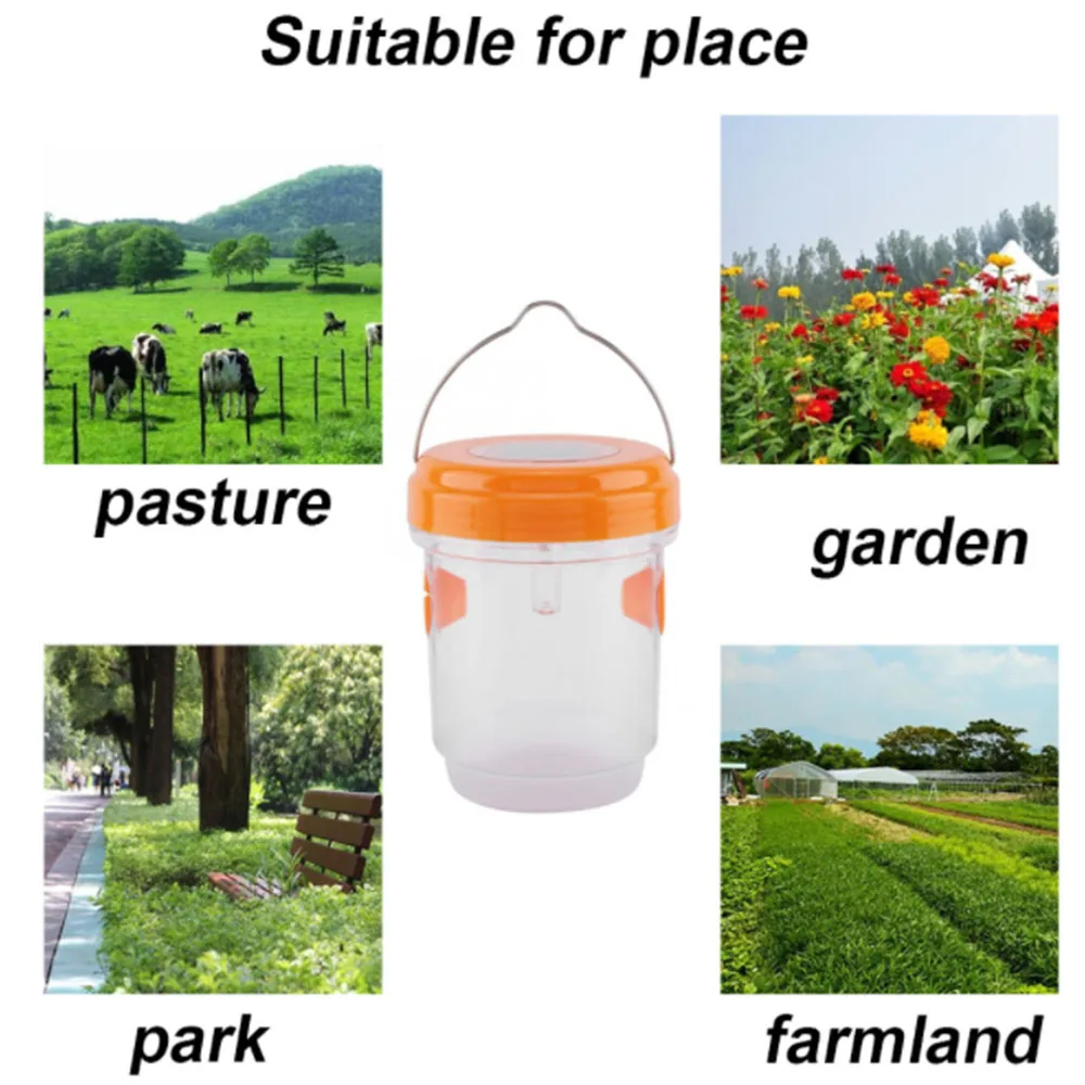 Eco-friendly Solar Powered Outdoor Wasp Traps  Outdoor Fly Traps for  Wasps, Insects, Fruit Fly