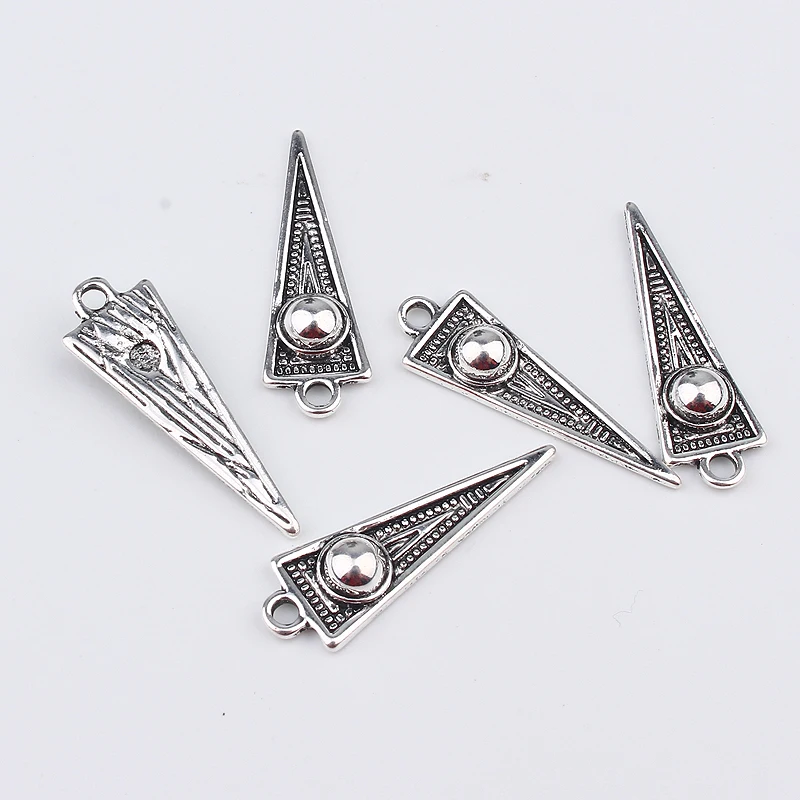 10pcs Tibetan  Earring Charms Stainless Steel Jewelry Findings Punk Earrings Dangle Eardrop Bracelet Necklace Pendant Make