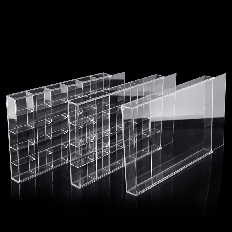 Jewelry Storage Box Grid Plate Transparent Acrylic Lattice Split Plate Jewelry Bead Display Box Loose Bead Accessories