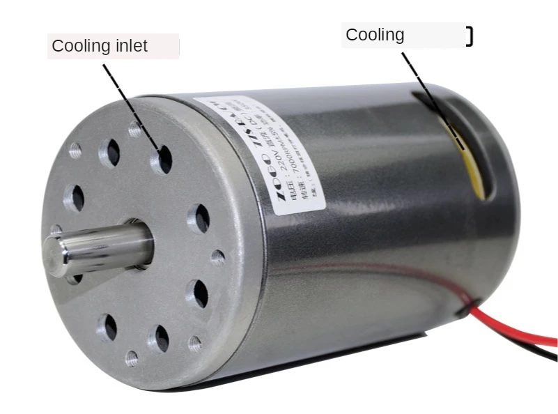 

DC 220V 680W 7000 high-speed forward and reverse fan belt, electric drill motor drive bridge (double shaft)