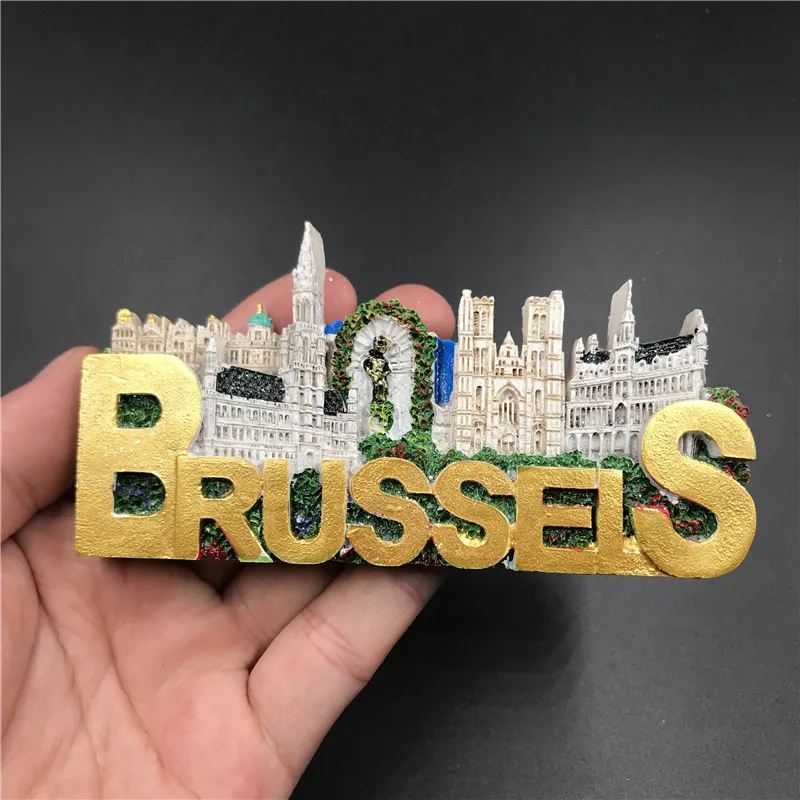 National Tourist souvenir Hungary dubai Thailand Poland Egypt Italy Australia Germany Spain Belgium resin refrigerator magnet
