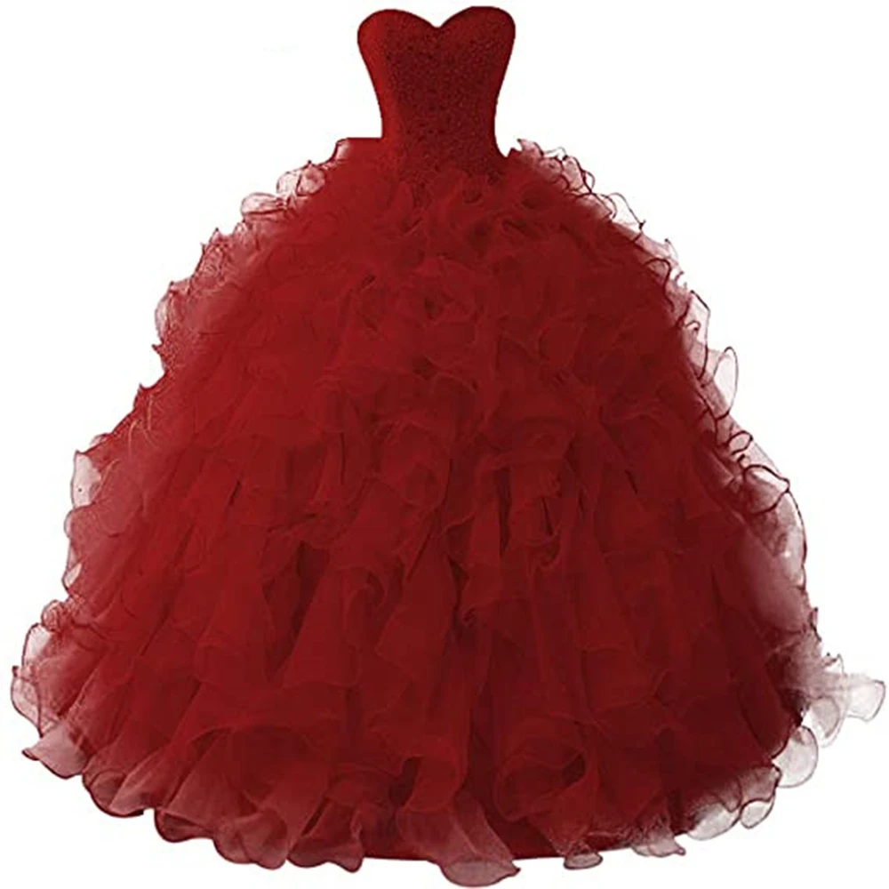 Vestidos de quinceañera para baile de máscaras, corpiño Formal de cristal, Organza, Princesa, fiesta de cumpleaños