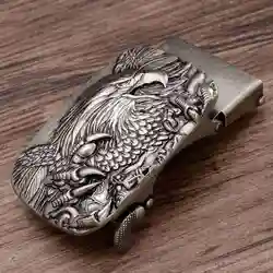Belt Buckle Alloy Buckle New Belt Buckles Men Automatic Ratchet Buckle Suitable For 3.3-3.6cm Belt