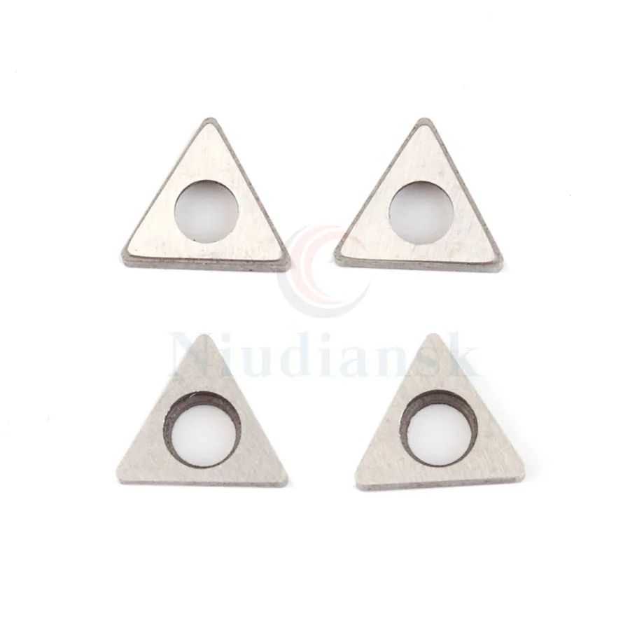 10 pcs T16-S MT1603 MT2204 Carbide Insert Knife Pads CNC Lathe Tool Holder Accessories T-Type Triangle Shim For CNC Turning Tool