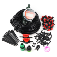 5~40m Automatic Garden Watering System Kit Rain Sensor Water Timer Dripper Irrigation Combination Lawn Potted Watering Supplies