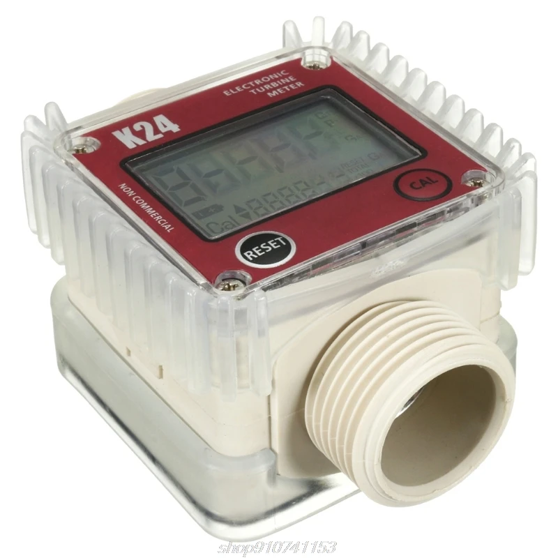 Imagem -05 - Digital Lcd Turbina Fluxo Combustível Testador Medidor Fluxo para Produtos Químicos Água Mar Líquido Medidor Fluxo Ferramentas Medição J04 21 Dropship K24