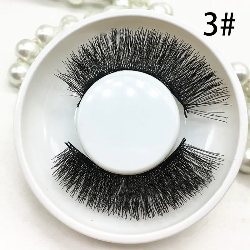 2 Pairs 3D Magnetic Eyelashes Natural Long Thick Full Strip Fake Lashes Reusable Women Makeup False Magnet Eyelash Extension