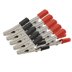 55 mm Insulated Plastic Alligator Clips Cable Lead Test Electrical Clamp Metal Crocodile Clip Test Probe Alligators Clip