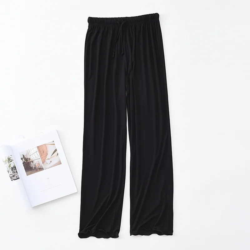 New Pajama Pants For Women Lounge Wear Modal Cotton Sleep Bottoms Spring Autumn Loose Ruffle Home Trousers Pantalones De Mujer