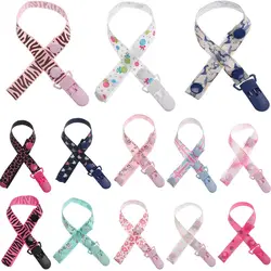 Soother Pacifier Clips Leash Strap Nipple Holder for Infant Feeding Baby Pacifier Clip Dummy Chain Ribbon Dummy Holder