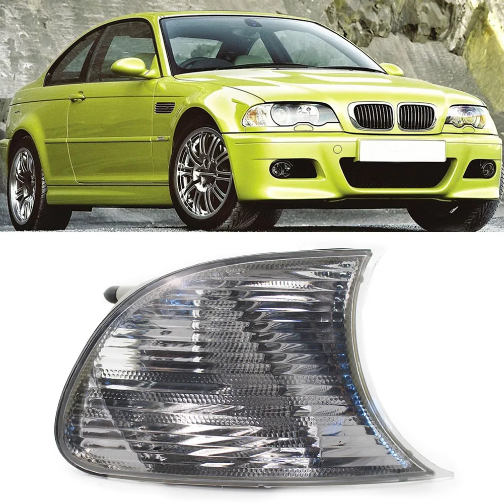 1pcs Car Corner Light Clear Lens Cover Right Side For BMW E46 3-Series 2DR 2000 323Ci/ 328Ci Base Coupe & 2001 325Ci / 330Ci