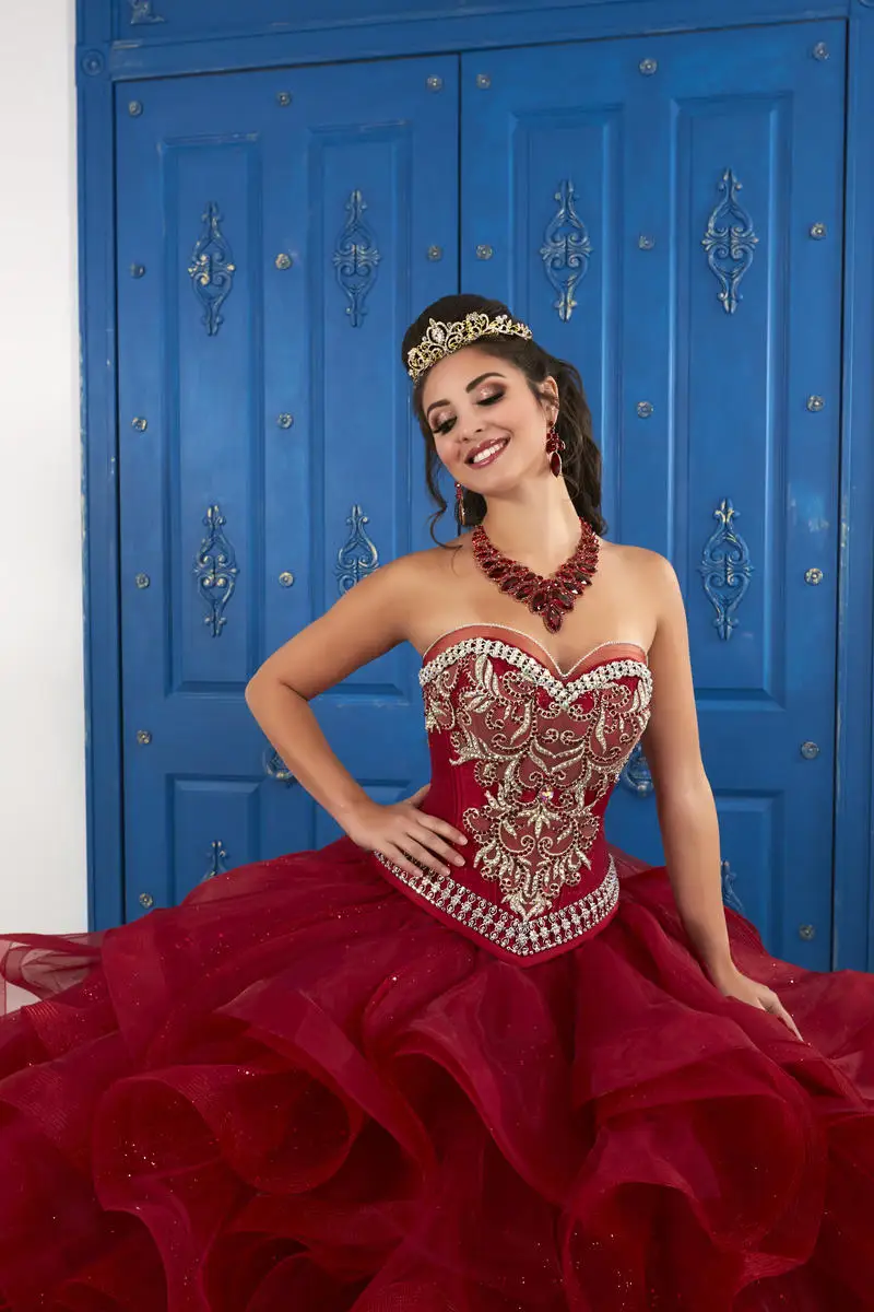 CloverBridal 2021 милое платье из органзы с оборками quinceañera de 15 Cinderella день рождения Сиреневое платье Quinceanera WQ9803