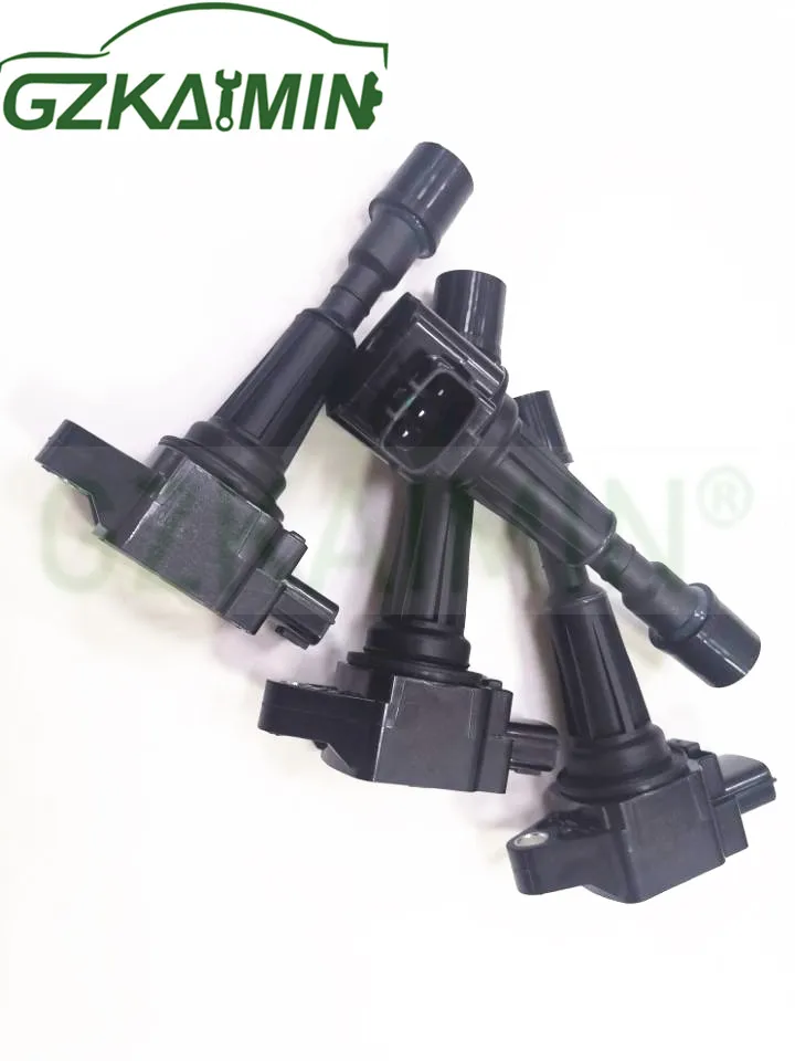 Set of 4 Ignition Coils ZJ20-18-100 ZJ2018100 ZJ2018100A AIC-4051 For Mazada 2 3