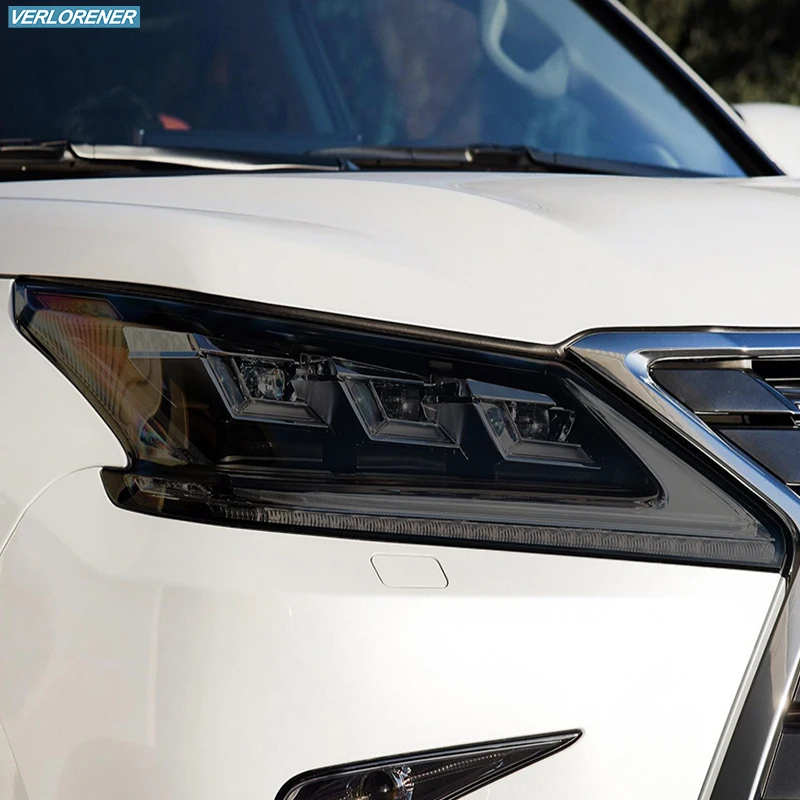 

Car Headlight Protective Film Taillight Smoked Black Tint Wrap Vinyl TPU Sticker For Lexus LX570 2016 2017 2018 2019 2020 2021
