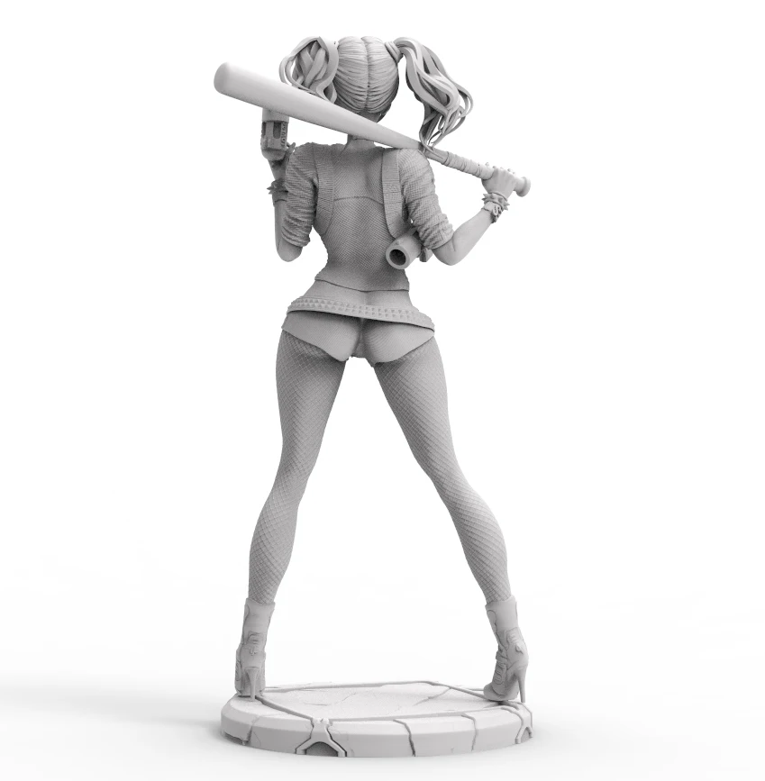 1/24 75mm 1/18 100mm Resin Model Kits Cartoon Joker Girl Unpainted No Color RW-222