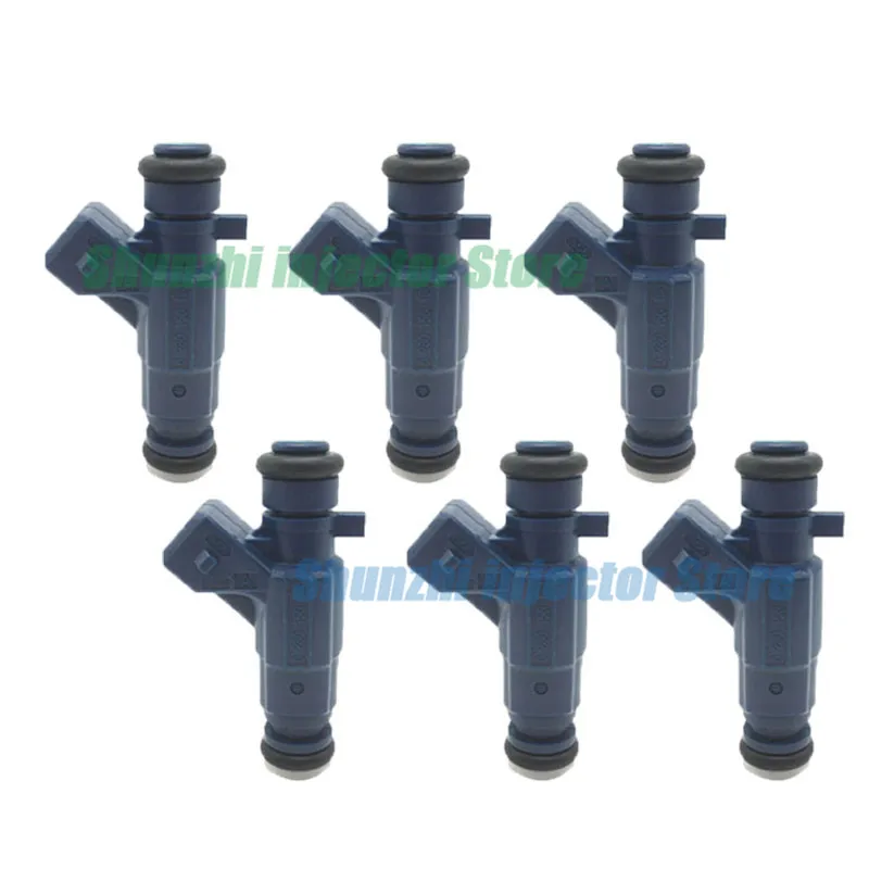 6pcs 0280156166 Fuel Injector Bico For BYD F3 zhongtai ZT racing SM Roewe 350 geely maple 1.6L Nozzle Replacement 0 280 156 166