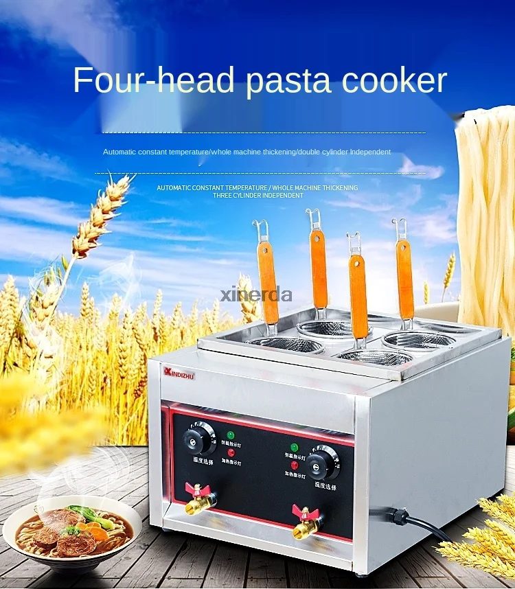 

Commercial Electric Pasta cooker JD-JML4 Electric Noodle machine 4 pots stainless steel Pasta boiler cooker Electric fryer 4KW