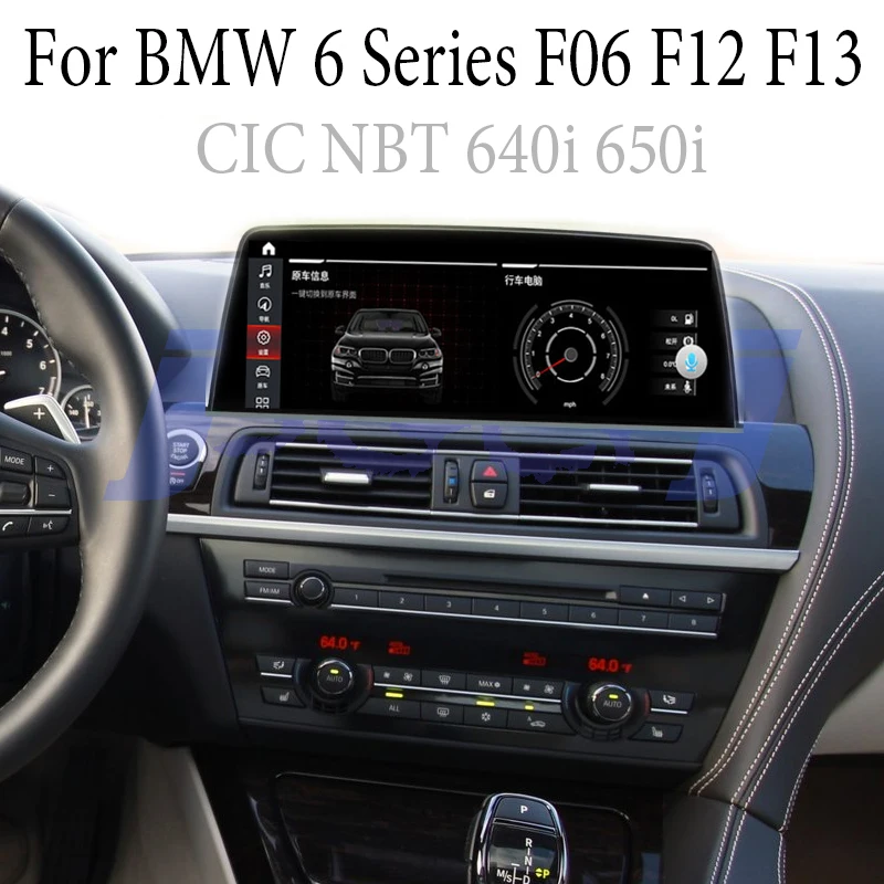 For BMW 6 F06 F12 F13 M6 S63 CIC NBT 640i 650i iDrive Car Stereo Audio Accessorie Navigation GPS Navi Radio CarPlay 360 BirdView