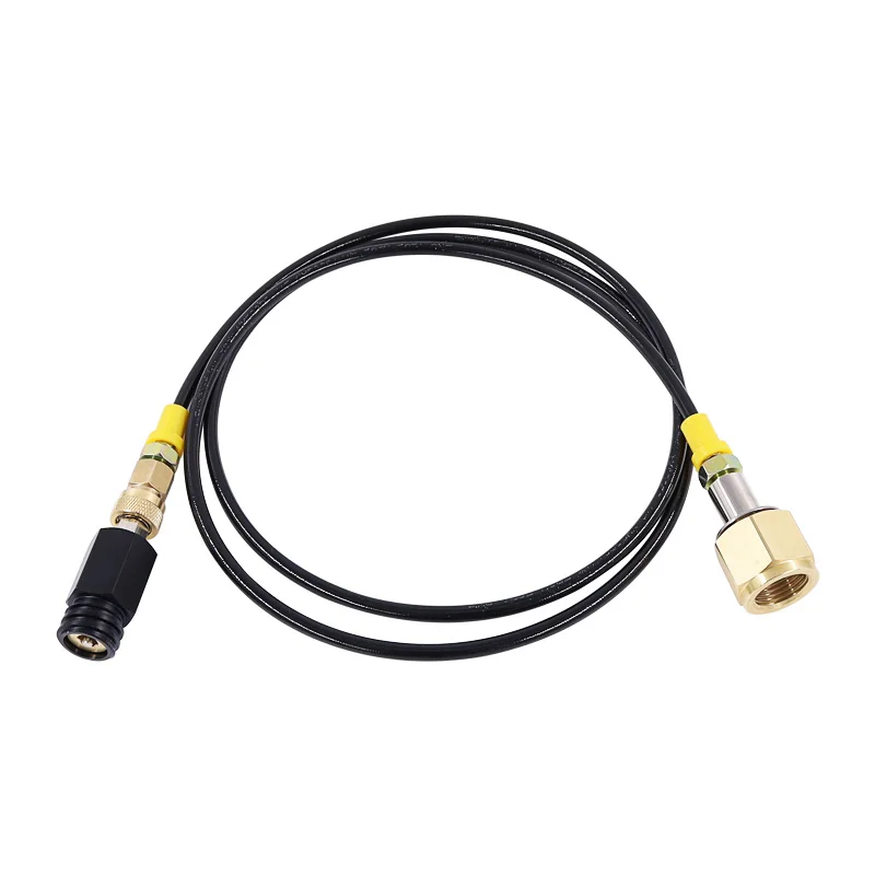 Soda Stream Maker Soda Club Externer Schlauch und Adapter-Kit auf CGA320 W21.8 Big CO2 Tank mit Schnelltrenn- und 1,5 m Mikrobohrerschlauch