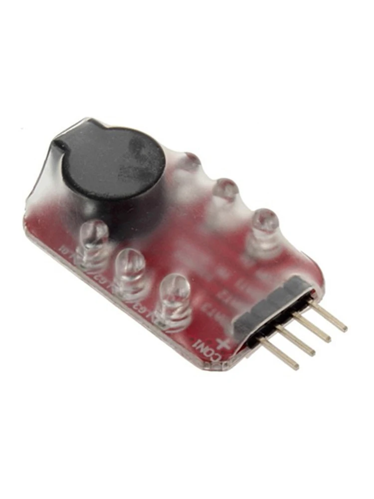 1pcs 7.4V-11.1V 2S-3S Cell Lipo Battery low voltage Alarm Buzzer Speaker LED indicator Dropship