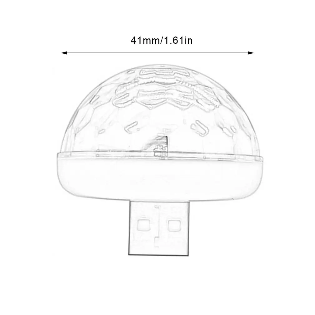 Voice Control Little Magic Ball Light Rgb Mobile Phone Android Apple Usb Magic Fan You Lantern Car Dj Stage Light