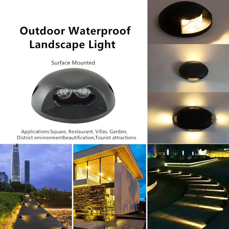 

IP65 Waterproof 3W/4W/8W AC85-265V/DC12V LED Outdoor Ground Garden Path Floor Underground Buried Yard Lamp Spot Landscape Light