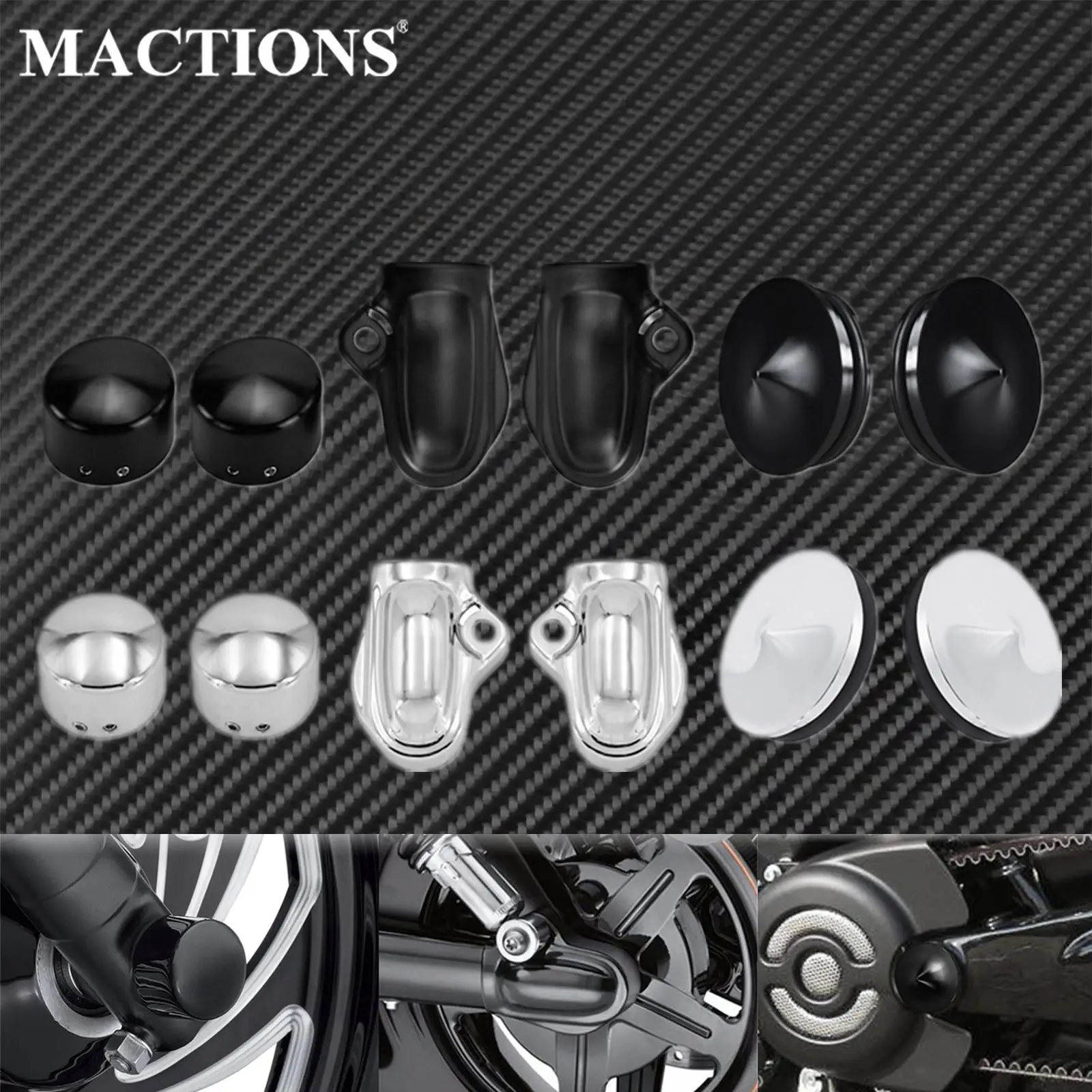 

Motorcycle Rear Axle Covers Wheel Shaft Cap Side Protector Guard Axle Nut Cover Cap Swingarm Bolts Cover For Harley V-Rod VRSCB