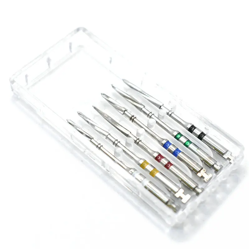 6pcs/box Dental Instrument Metal Drills Reamers For Screw Post Suppliers Multiple Tapers Dental Materials Dentist Tool