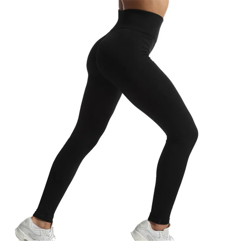 INDJXND New Seamless Yoga Pant High Elastic Sports Fitness Legging Women Gym Running Training Girl Tight Ankle-Length Bottom