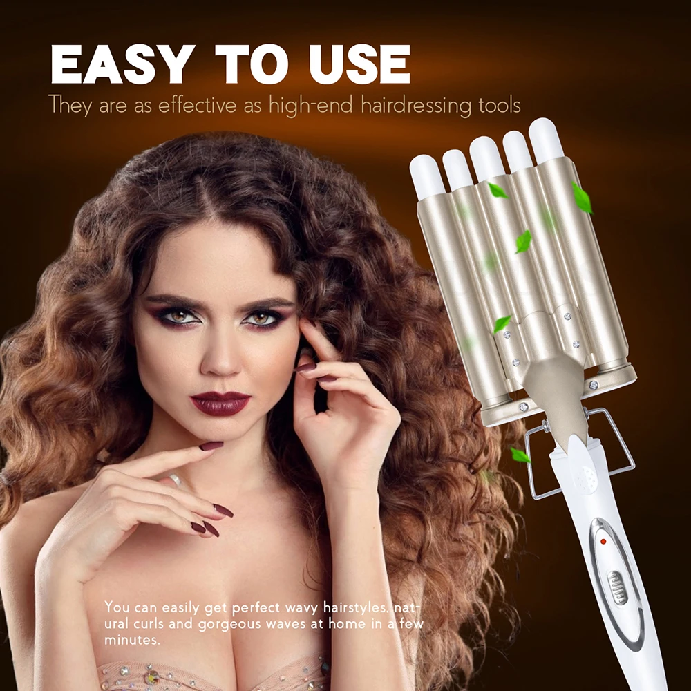 Hair Curler Ceramic 5 Barrel Curling Iron Hair Styler Professional Hair Waves Styling Tools Corrugation for Hair Electric Curler