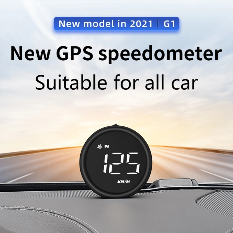 

Universal Car Head-up Display GPS Smart Multifunction Alarm Meter Speedometer Speeding Gauge Digital Overspeed Warning