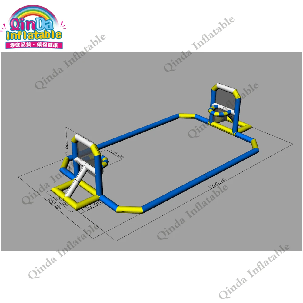 Wasserspiel geräte aufblasbares Basketball ziel aufblasbares Wasser basketballs piel für den Außenbereich