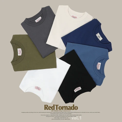 Imagen 2 del producto T1-0006 Camiseta de algodón informal pesada para hombre, talla europea de EE. UU., 260gsm