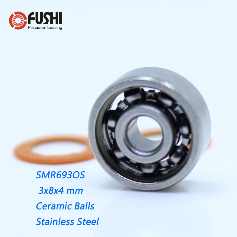 miniature 4 cylinder engine SMR693 2OS Bearing 3x8x4 mm CB ABEC7 Stainless Steel Hybrid Ceramic Bearing DRY 693 Ball Bearings