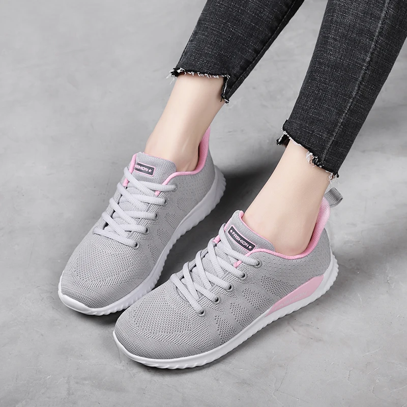 tenis mujer 2020 new tennis shoes for women flat jogging sport shoes women sneakers light comfort gym fitness training shoes