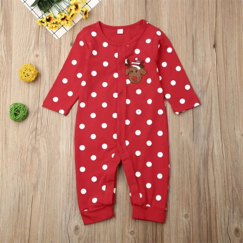 0-18M Meine Erste Weihnachten Baby Junge Mädchen Kind Baby Cartoon Red Deer Overall Overall Weihnachten baby Kostüme