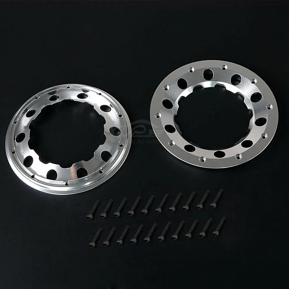 Alloy CNC Outside Beadlock Ring Set Fit for 1/5 HPI ROVAN ROFUN KM GTB TS BAJA 5B