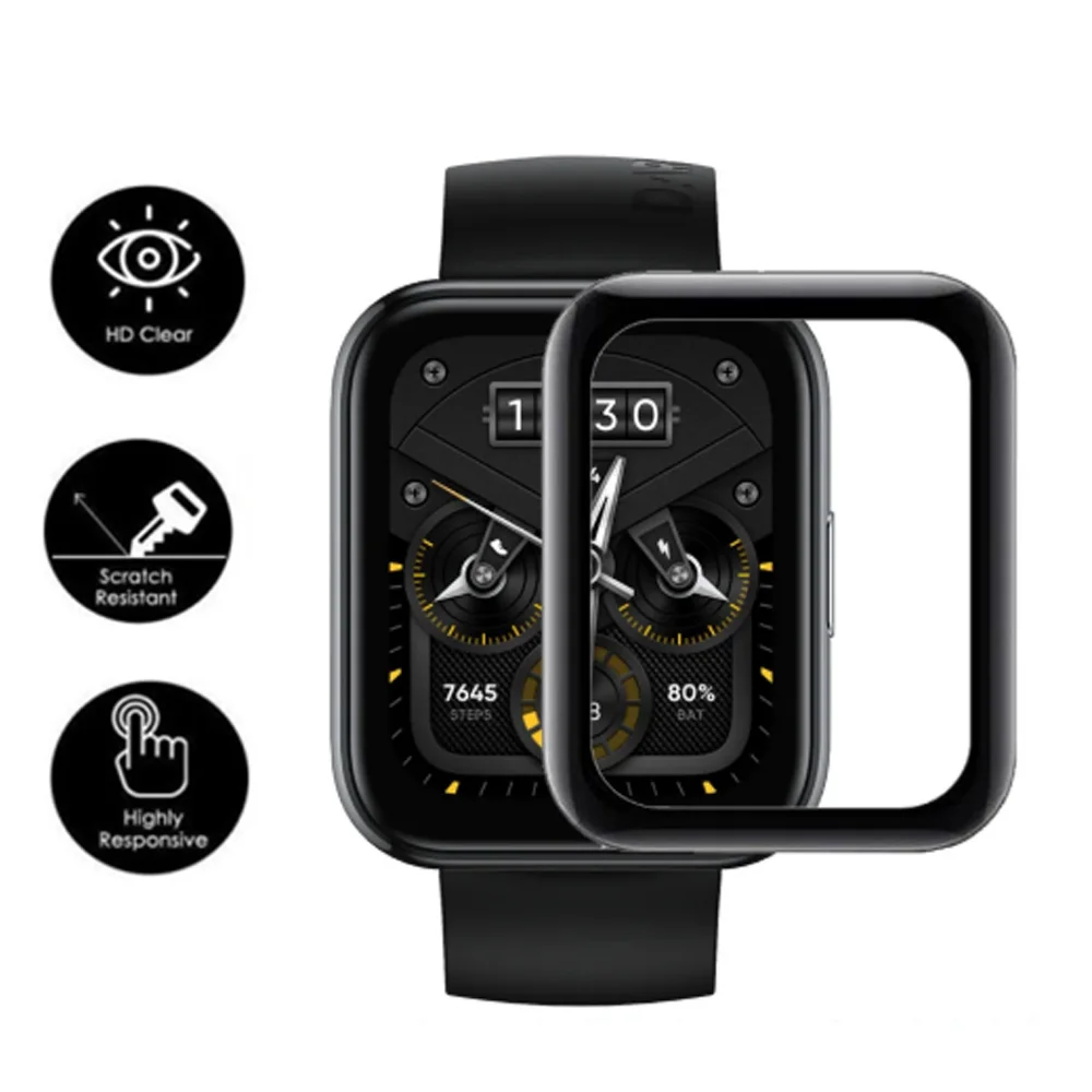 For Realme Watch 3 Screen Protector 3D Curved Full Coverage Soft Protective Film Cover For Realme Watch 2 / 2 Pro