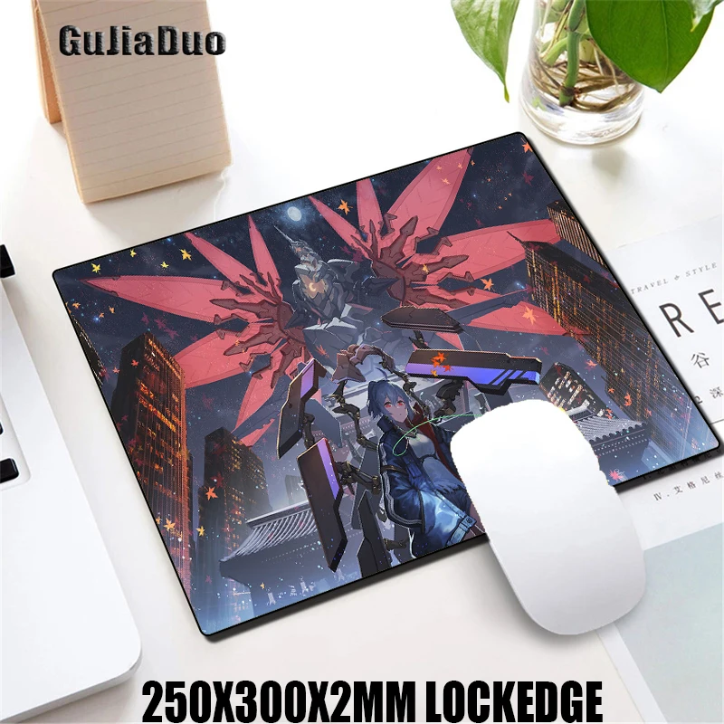 GuJiaDuo-alfombrilla de ratón estilo Mecha, accesorio de escritorio para Gaming, tapete de ratón de Anime XL, a prueba de agua, para Pc, jugador, Notebook, teclado