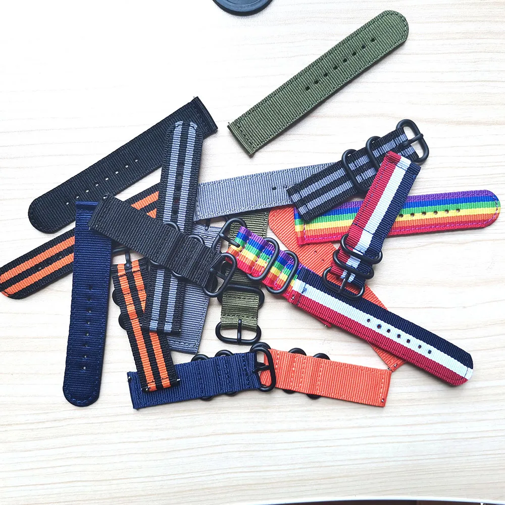 Pulseira de lona de nylon para xiaomi, correia de substituição para smartwatch huami amazfit bip/amazfit bip u pro, 20mm