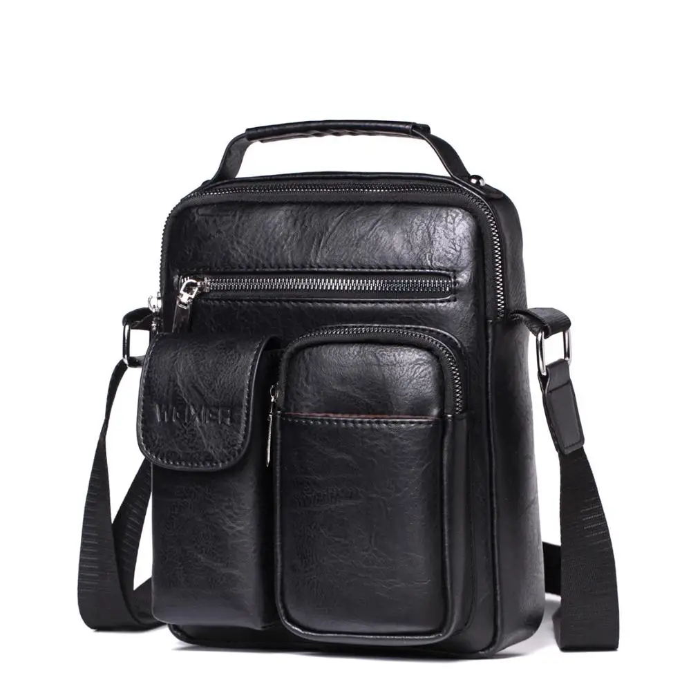 New Stylish Casual Shoulder Bag Men Vintage Crossbody Bags High Quality Male Bag PU Leather Handbag Men Messenger Bags Tote Bag