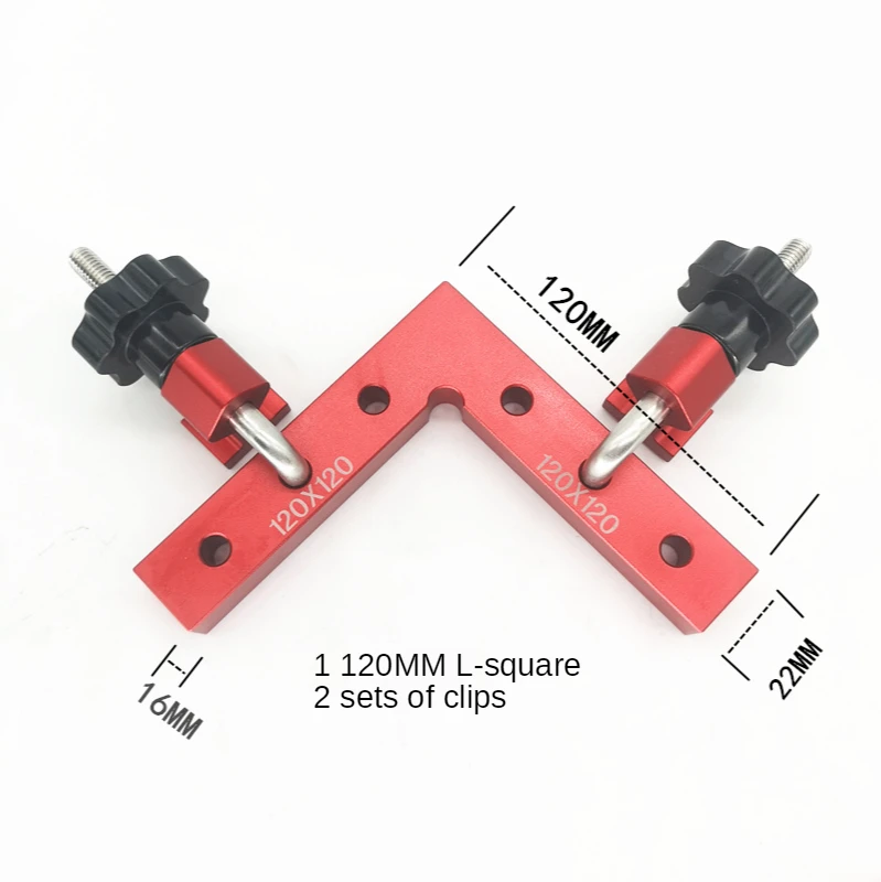 Positioning Panel Clip 90 Degree Positioning Squares Woodworking Adjustable Corner Clamping Ruler L-Shaped Auxiliary Fixture