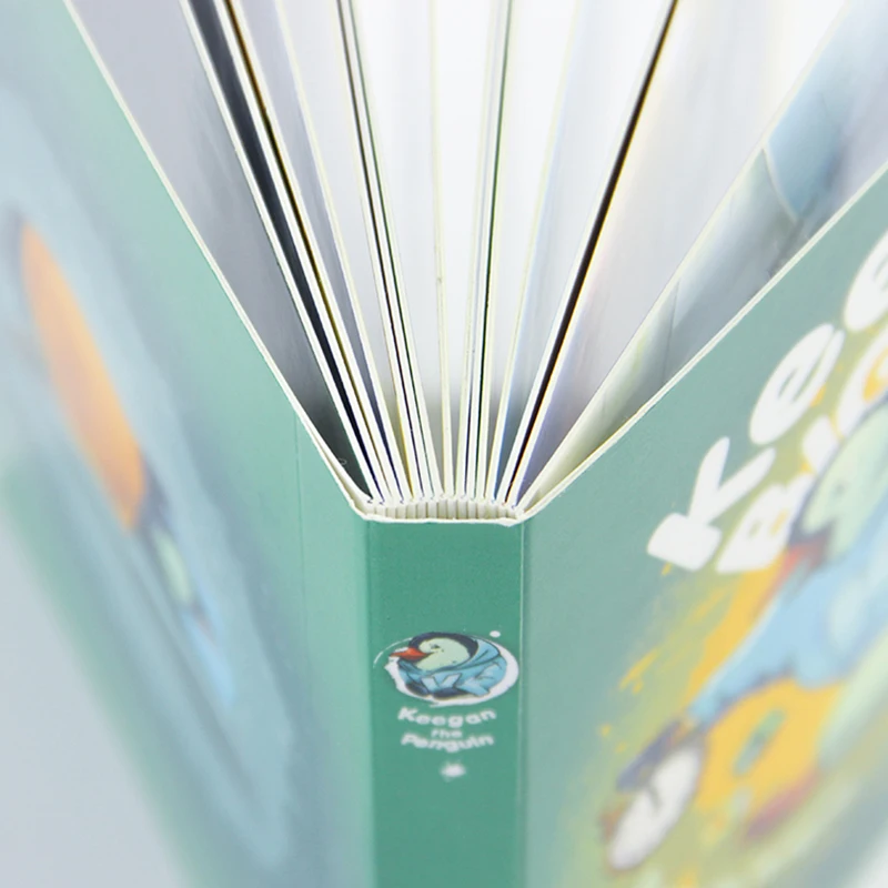 Custom Board Books For Children Baby Learning Korean Chinese English Kid Reading Cardboa Book Short Story Round Corner Printing