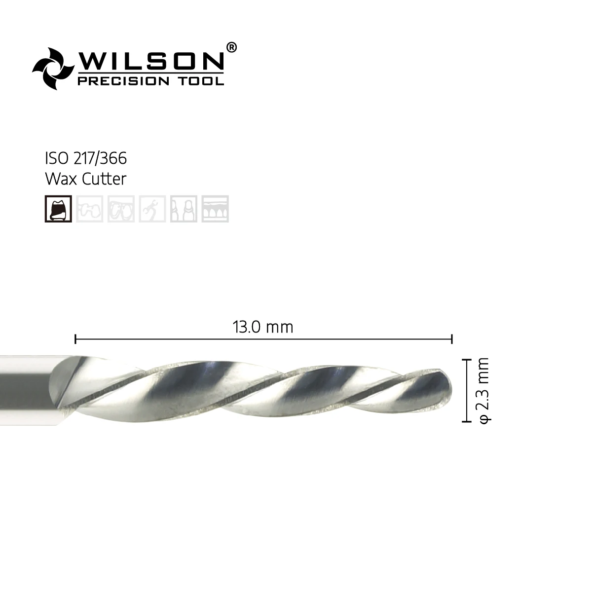 WILSON PRECISION TOOL Tungsten Carbide Milling Burs Wax Cutter ISO217/366