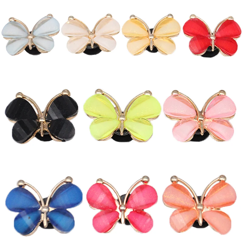 

New Customized Rhinestone Butterfly Shoe Decoration Accessories DIY Charm Luxury Shoe Decoration