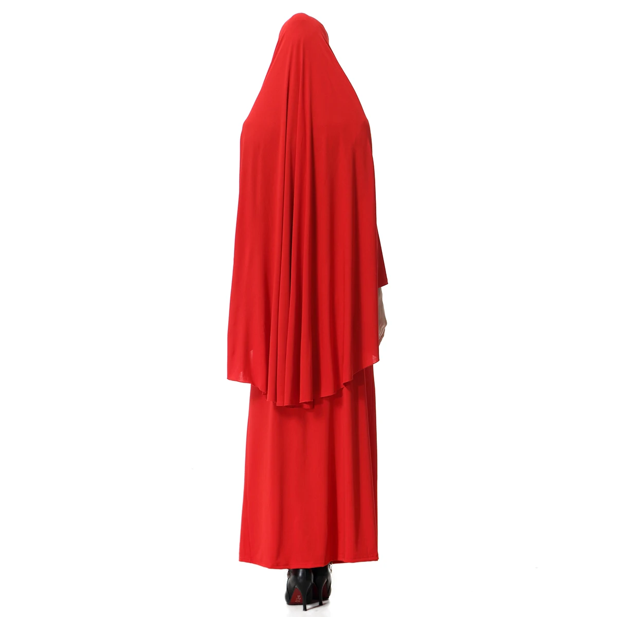 Feminino 2 peça vestido de oração muçulmana conjunto khimar abaya sobrecarga hijab saia cobertura completa islam roupas médio oriente turquia kaftan robe