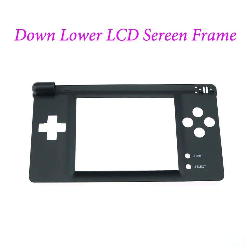 cltgxdd Black Plastic Top Upper / Lower LCD Screen Frame For N D S L Game DS Lite Console Display Screen Housing Shell Replaceme