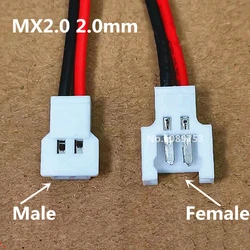 Câble de charge de batterie mâle et femelle, station d'accueil aérienne, connexion, 51005, 51006 MX, pas de 2.0mm, 2p, 3p, 4p, corde 1007, 26AWG, 10 pièces