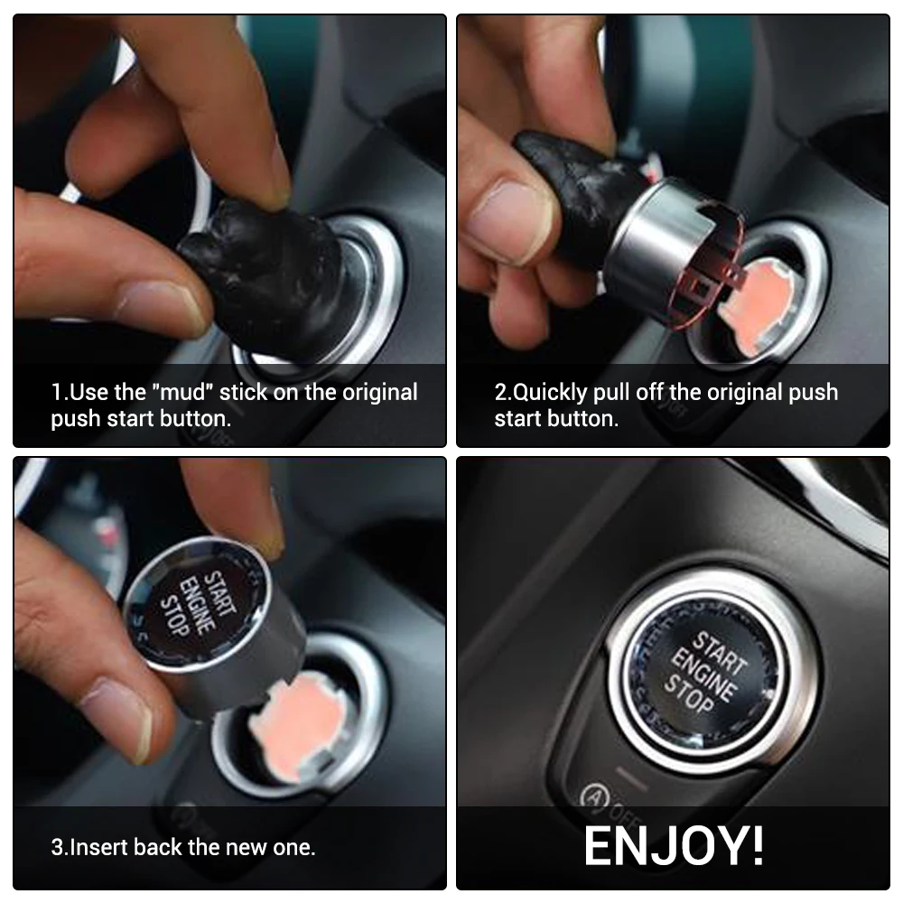 Car Styling ENGINE START STOP Switch Button Sticker For BMW 1 2 3 4 5 6 7 Series F20 F21 F22 F23 F30 F34 F10 F18 F12 F07 F01 F02